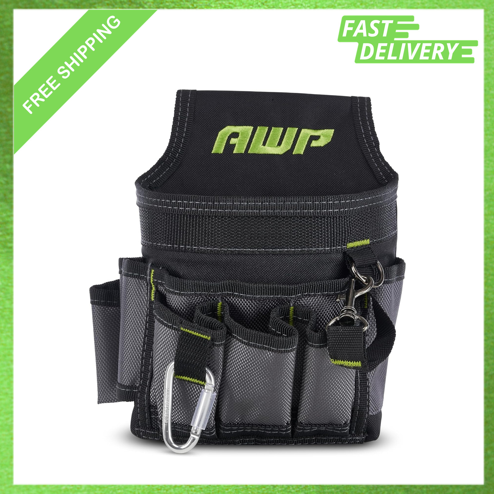 Ballistic Nylon Mini Tool Pouch Multi-Pocket Organizer for Electricians