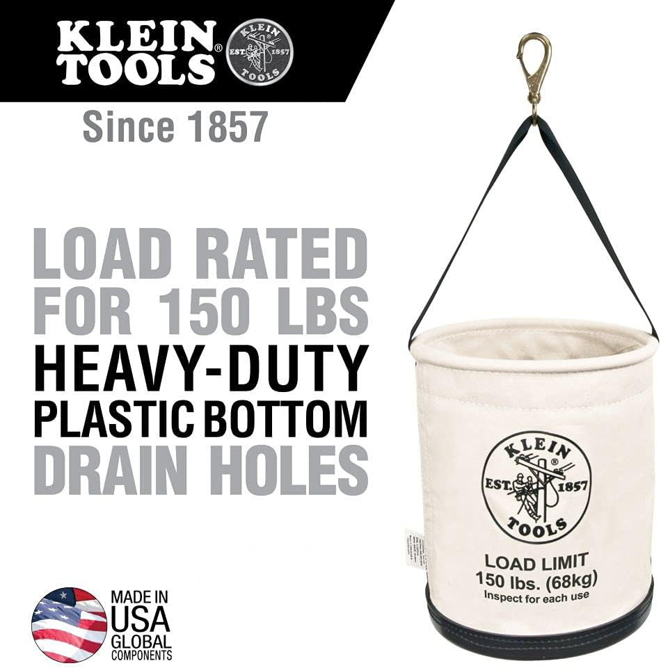 Durable Canvas Oval Tool Bucket Bundle – Versatile Storage Solution