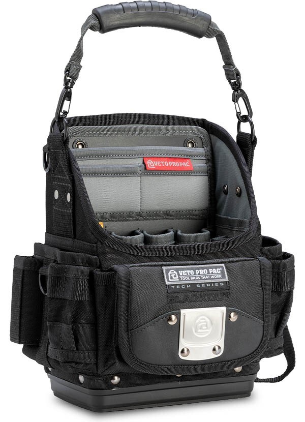 Veto Pro Pac TP6B Blackout Six Pocket Tool Pouch w/ Base