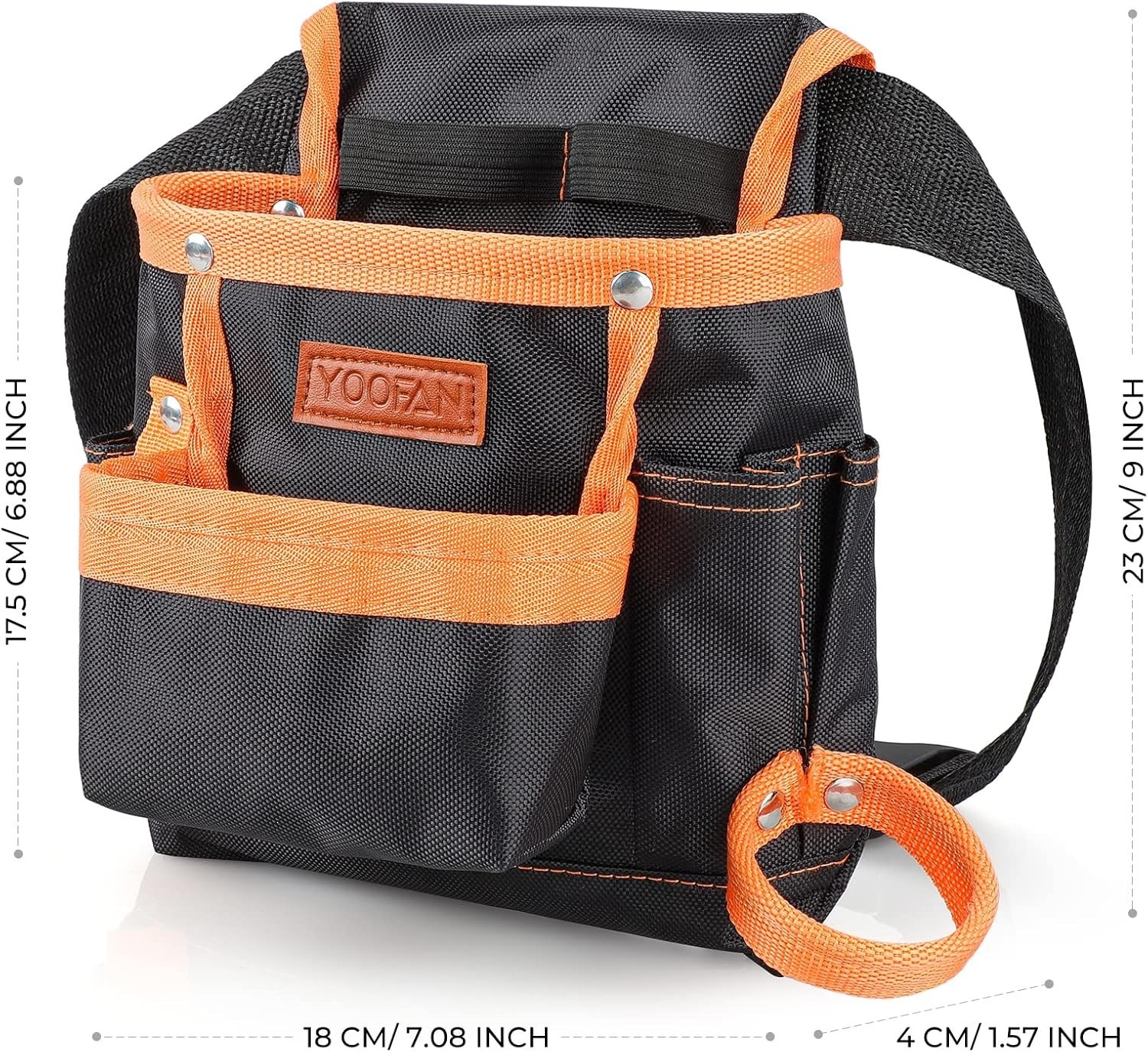Multipurpose 6 Pocket Tool Belt in Orange – Ideal for Carpenters & Technicians