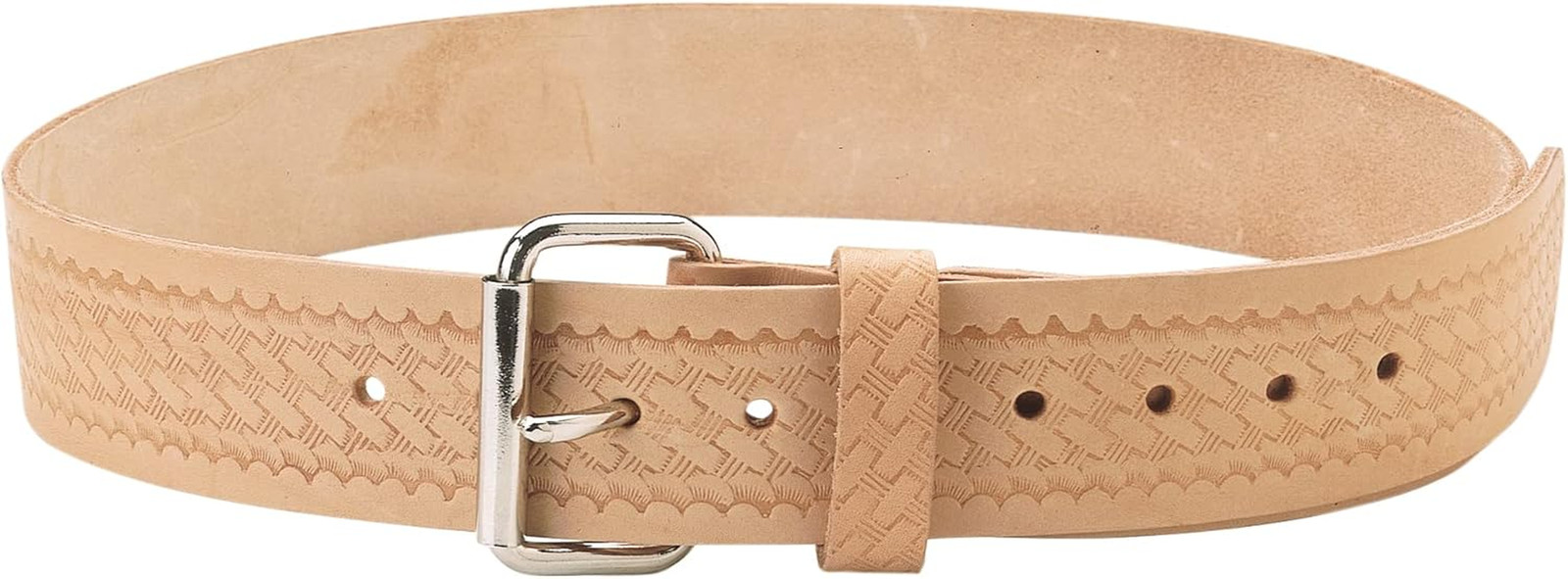 CLC E4521 2-Inch Wide Embossed Leather Work Belt, 29-Inch to 46-Inch, Beige