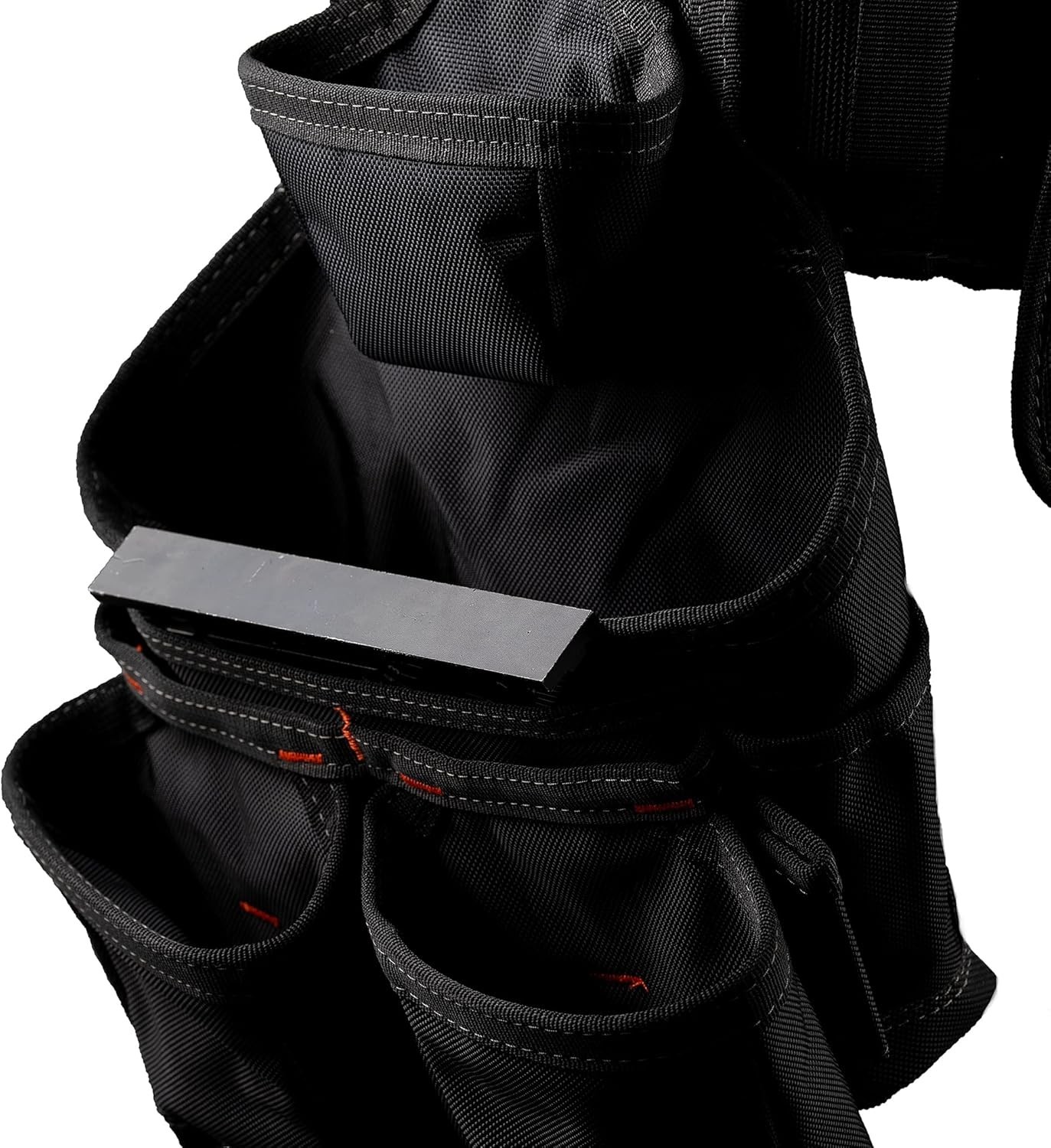 Tools Carpenter Tool Belt w/ Suspenders 1680D Poly Black HDP400945