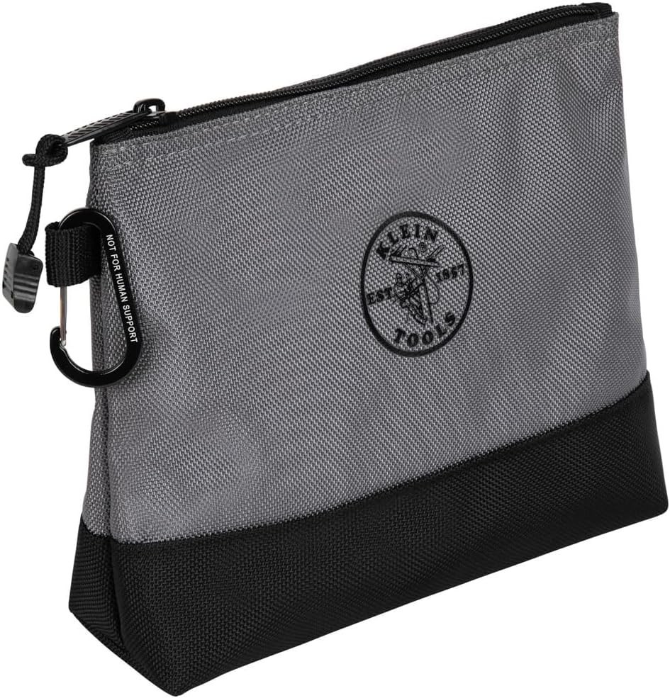 55569 Stand-Up Zipper Bag Tool Pouch with Carabiners, Reinforced Gus