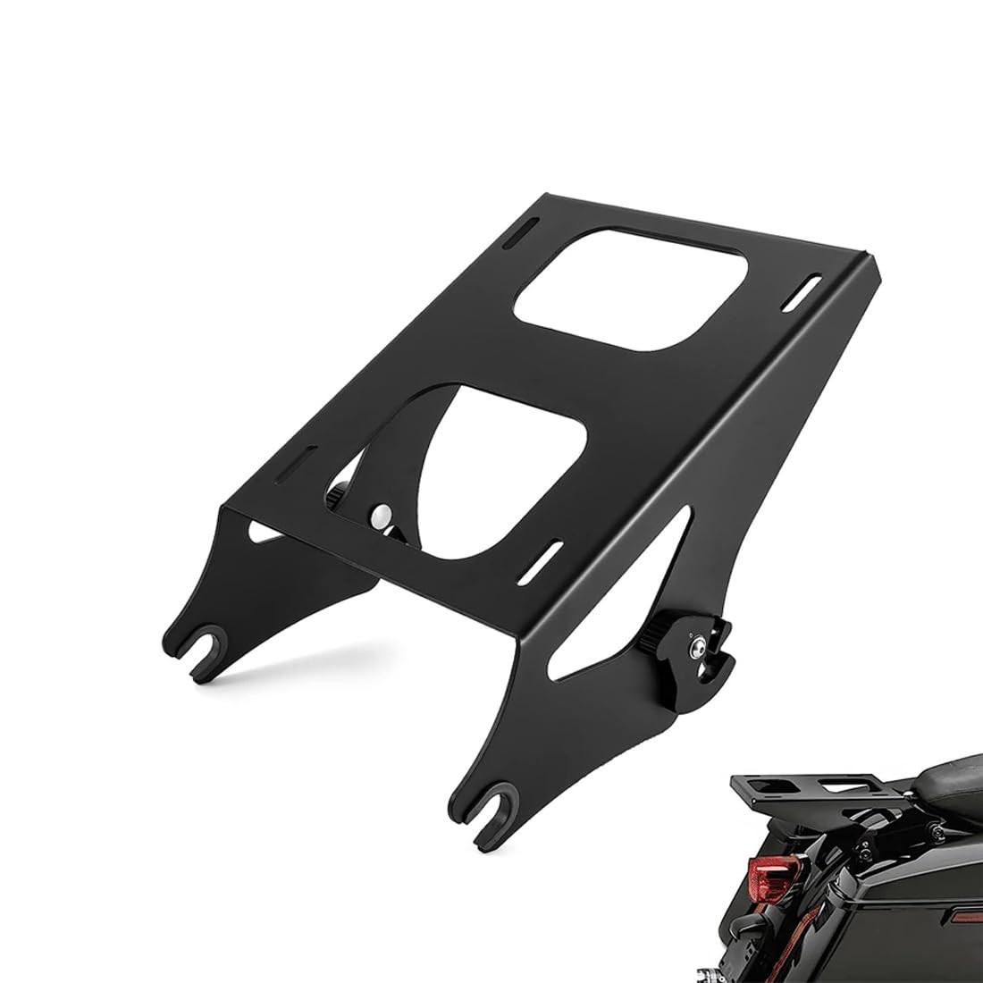 SWESGI Detachable Luggage Rack Two Up Tour Pack Pak Mounting Rack for 2014-2022