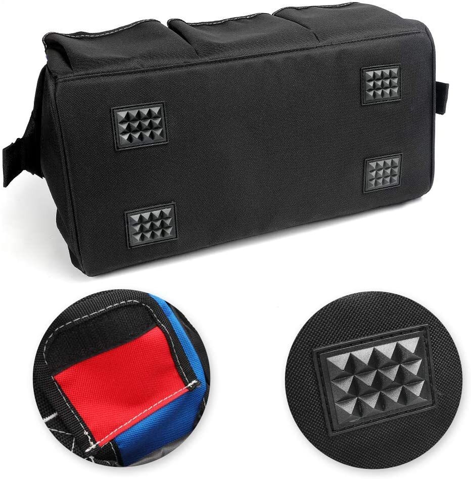 WORKPRO 18″ Storage Tool Bag Sturdy Bottom Close Top Wide Mouth w/Shoulder Strap