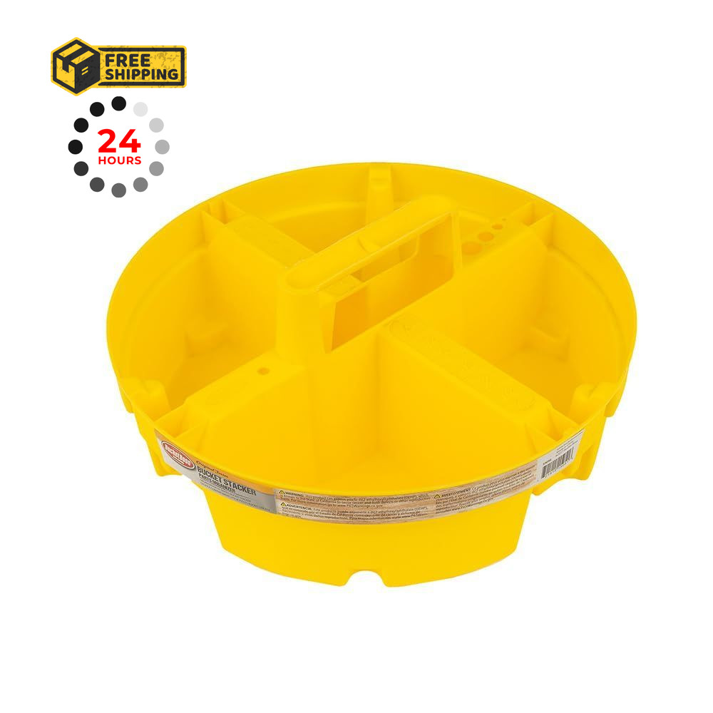 Bucket Boss – Stacker Small Parts 1 Count (Pack of 1), Yellow