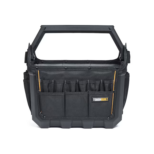 TOUGHBUILT Large Black Polyester 16-in W x 11.02-in D x 13.78-in L Tool tote