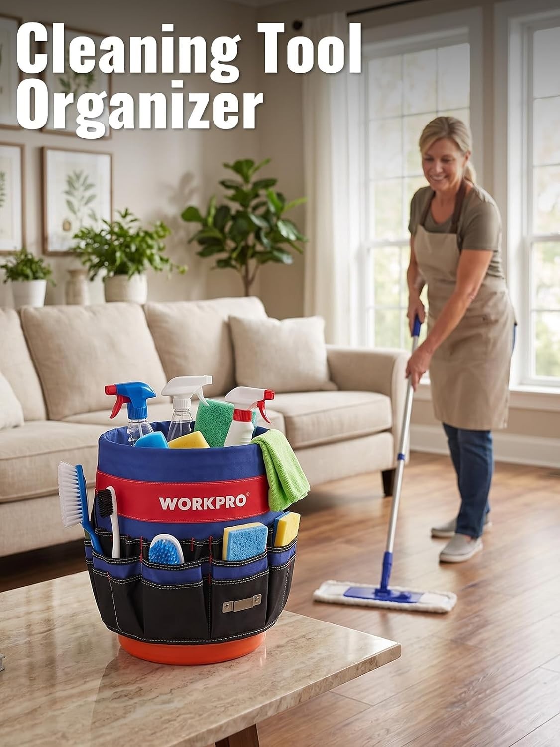 Waterproof 51 Pocket Tool Organizer for 3.5-5 Gallon Buckets | Compact Design