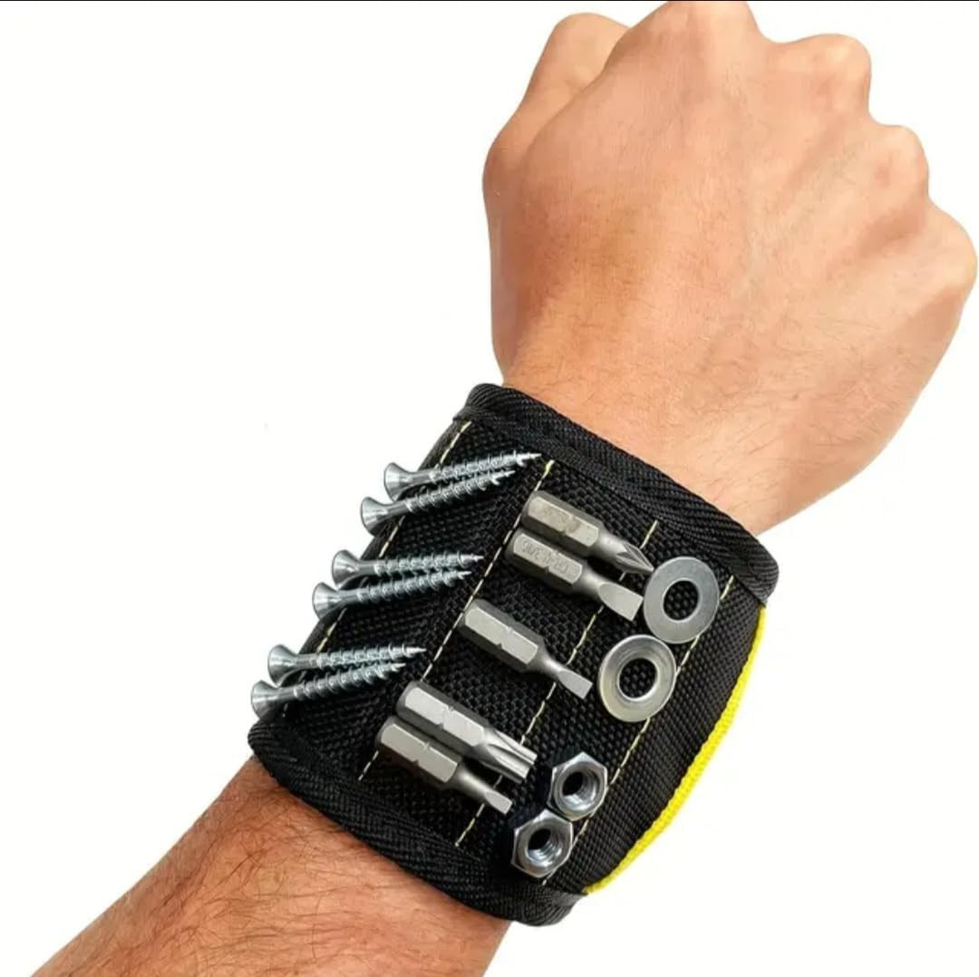 Magnetic Wristband Hardware and Tool Holder: Handy for Holding Screws, Nails, Sm
