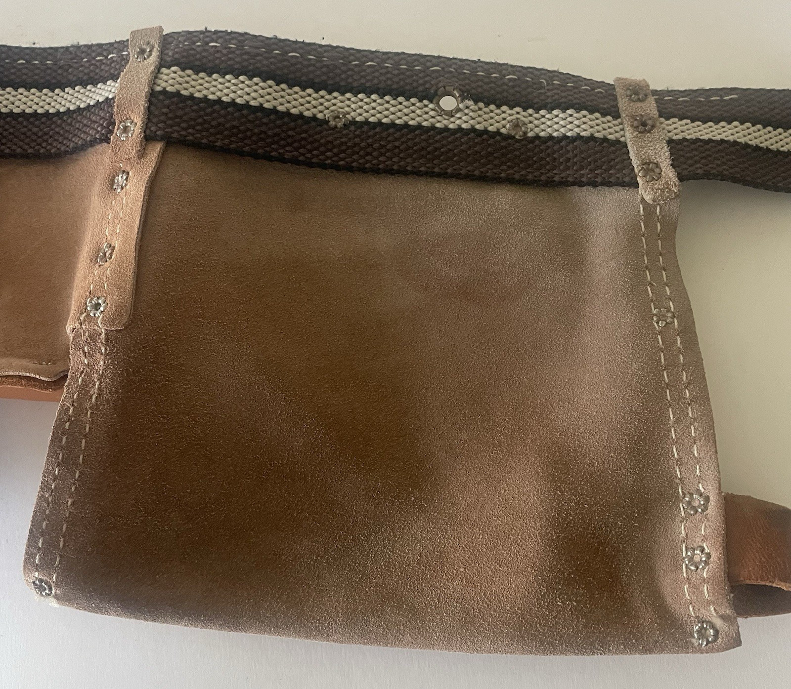 Nicholas Heavy Split Cowhide Leather Tool Belt Handyman 493X Pouch Carpenter USA