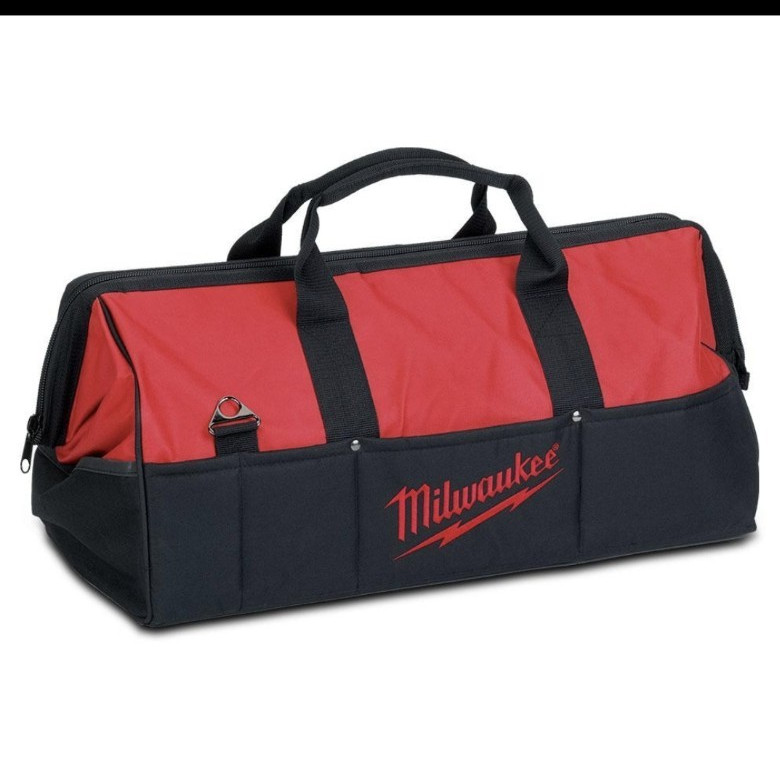 Milwaukee Tool Bag Carrying Duffel Red/Black Zipper Closure with Handles