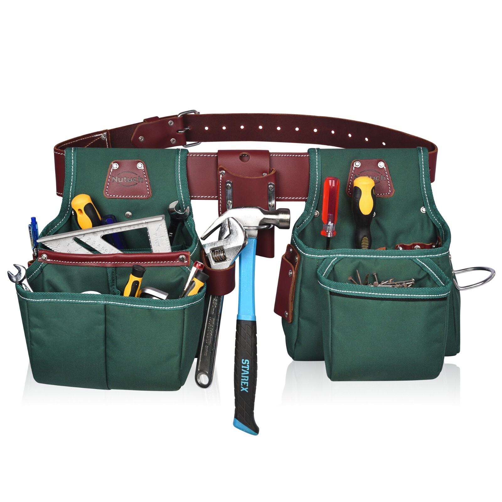 NUTUCH Nylon and Leather Tool Belt with Suspender | Electrician Tool Belts