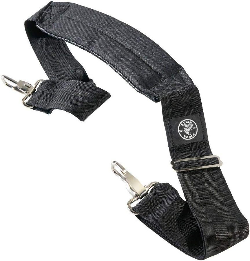 Klein Tools 58889 Padded Adjustable Shoulder Strap, 37 to Small, Black