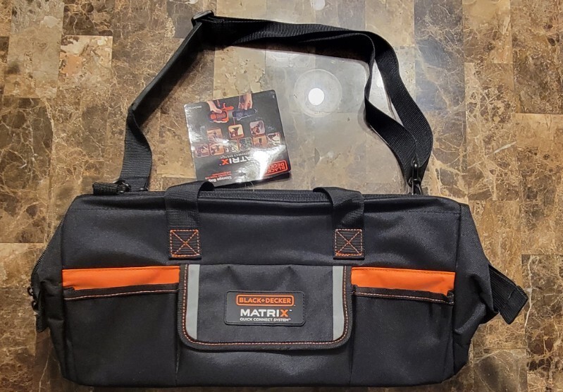 New Black & Decker Matrix Wide Mouth Storage Bag BDCMTSB