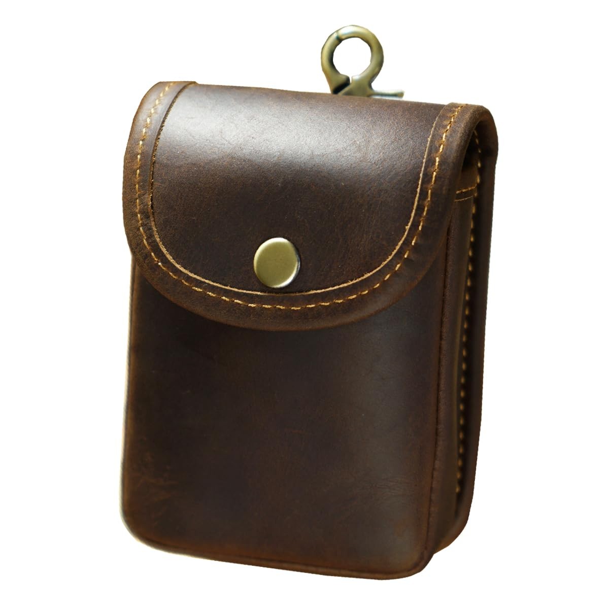 Holster Pouch, Durable Leather EDC Waist Bag for Coins, Car Keys, Headphones-…