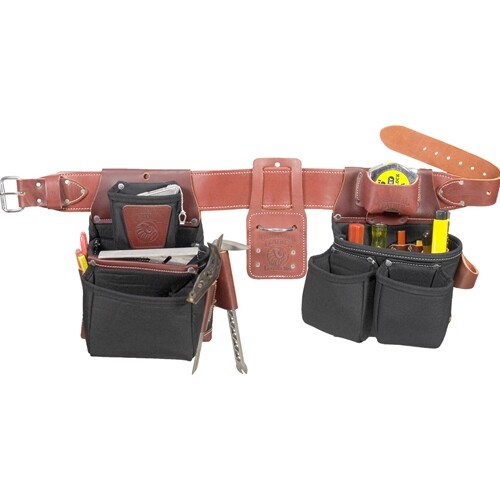 Occidental Leather B8080DBM Medium Black OxyLights Framer Set with Outer Bags
