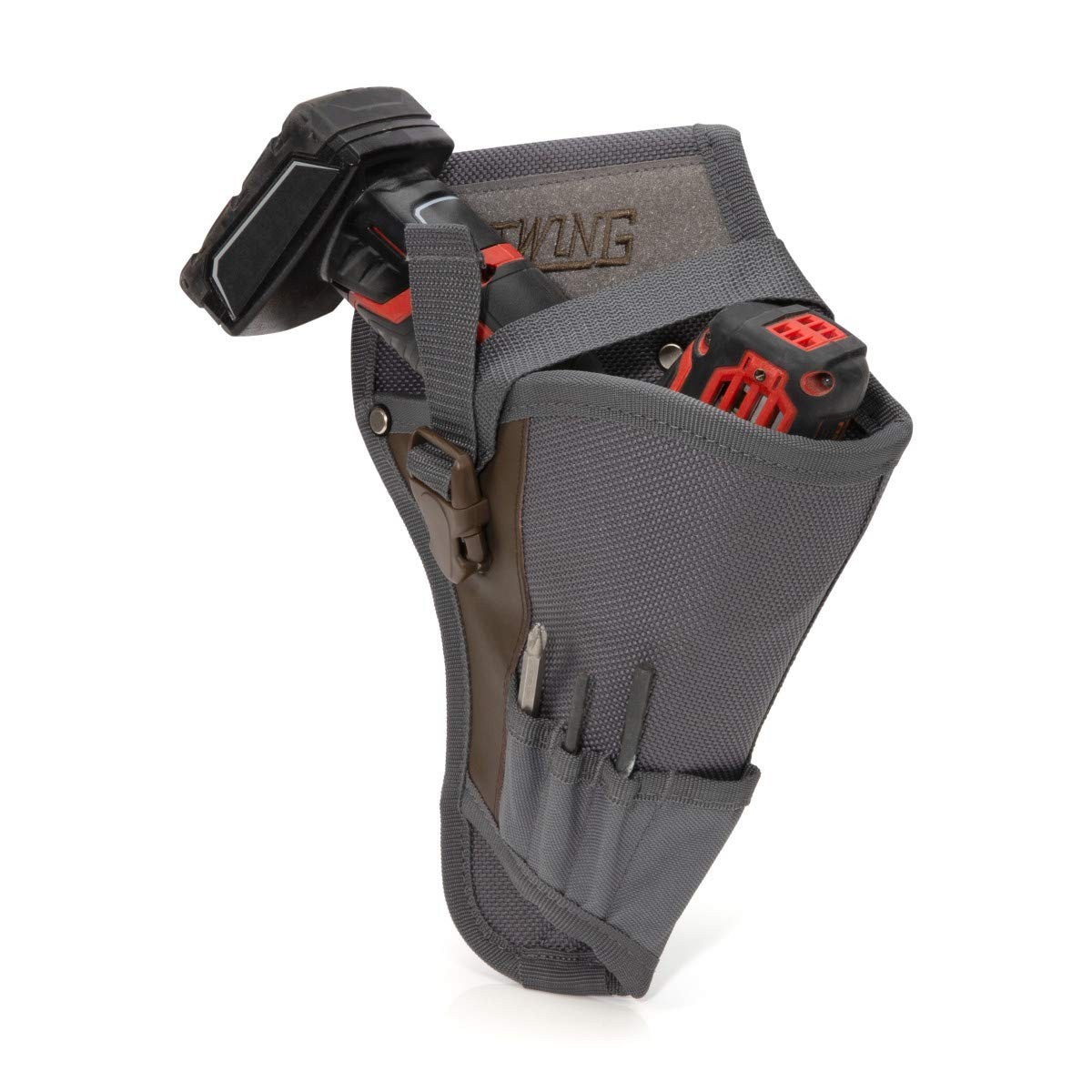 Estwing Durable Drill Holster Pouch with Bit Pockets and Secure Strap