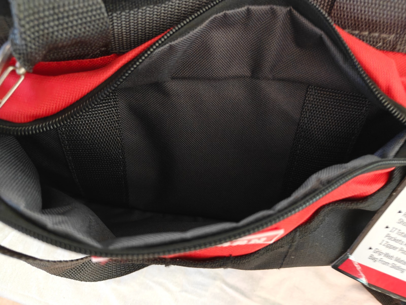 Craftsman 37537 Tool Bag Tote, Black/Red 13″x8.5″x7″, Vintage RARE