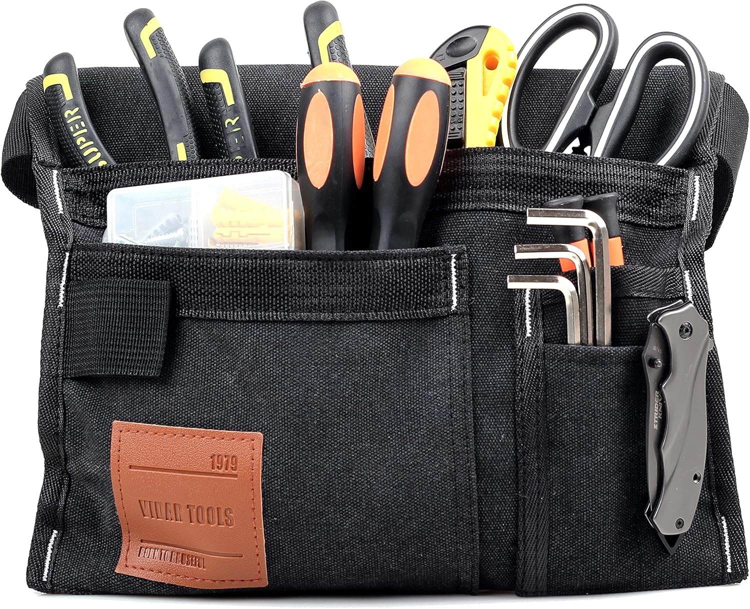 6-Pocket Single Side Tool Belt Pouch/Utility Belt/Work Apron for Carpenter and G