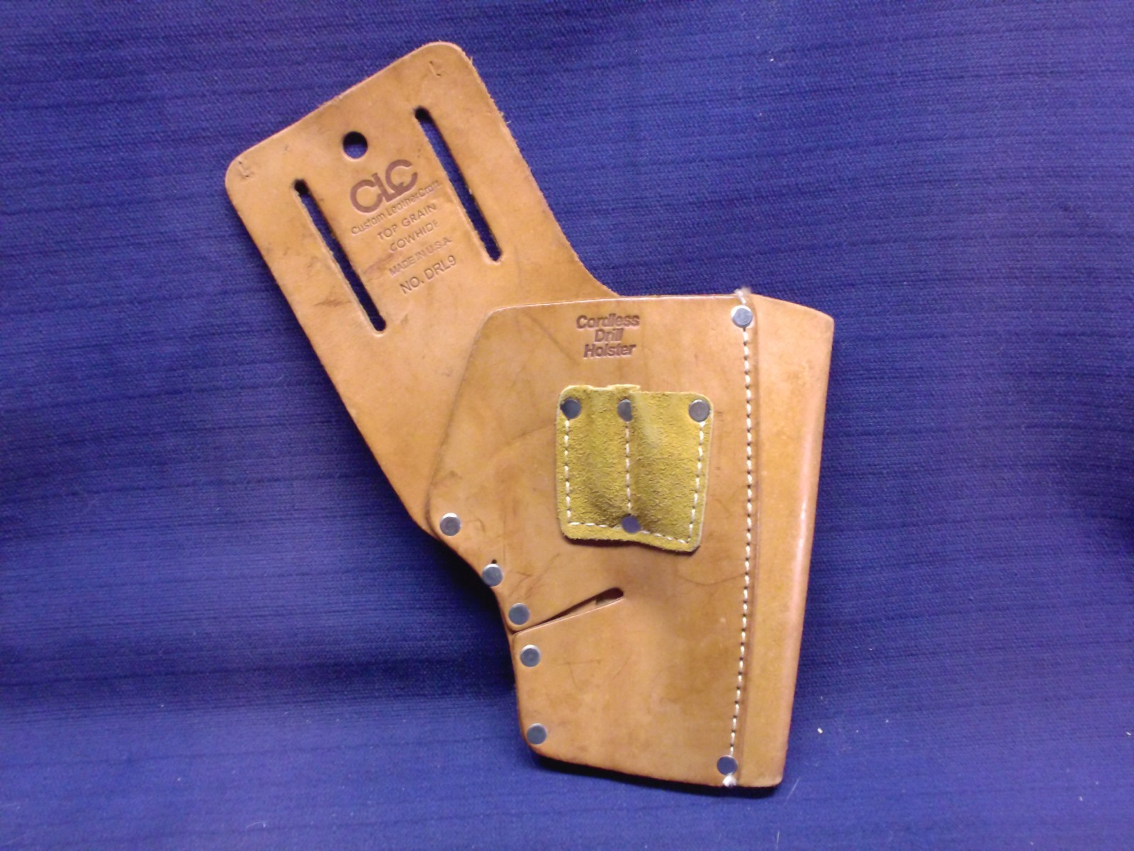 Custom LeatherCraft CLC DRL9 Cordless Drill Holster Top Grain Cowhide USA