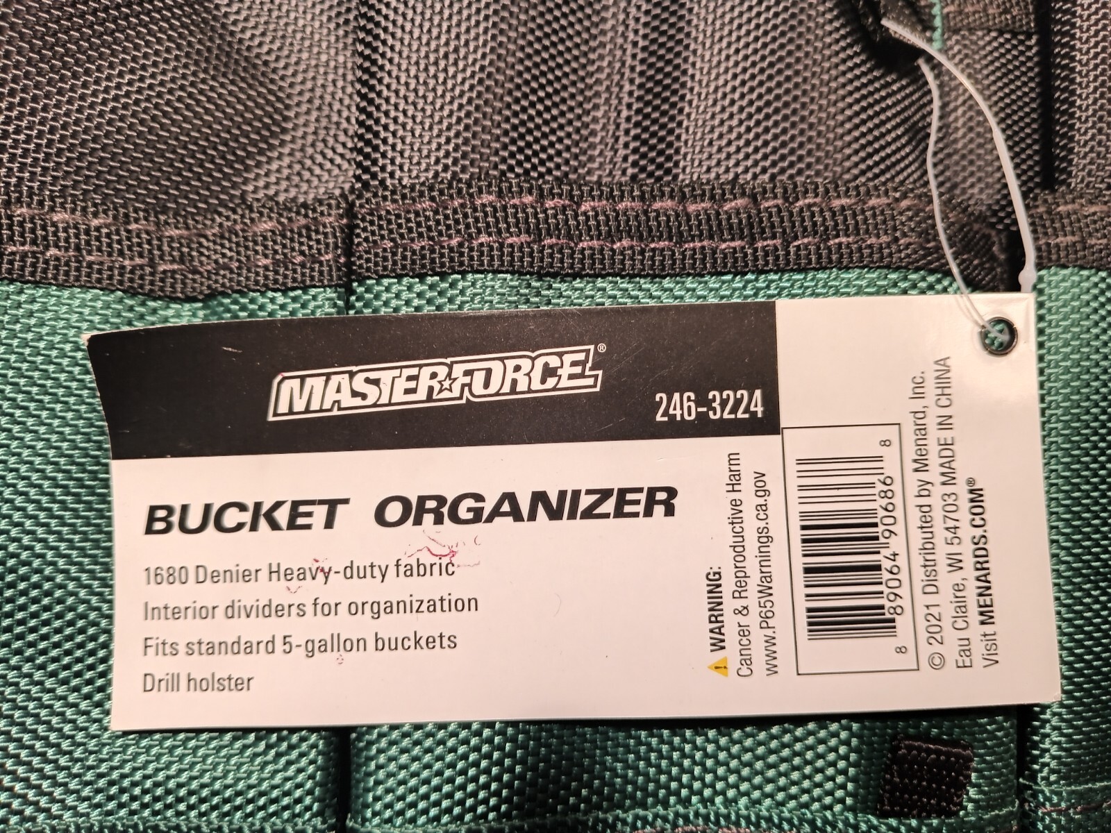 Bucket Organizer NEW Master Force 5 Gallon Bucket Tool Organizer