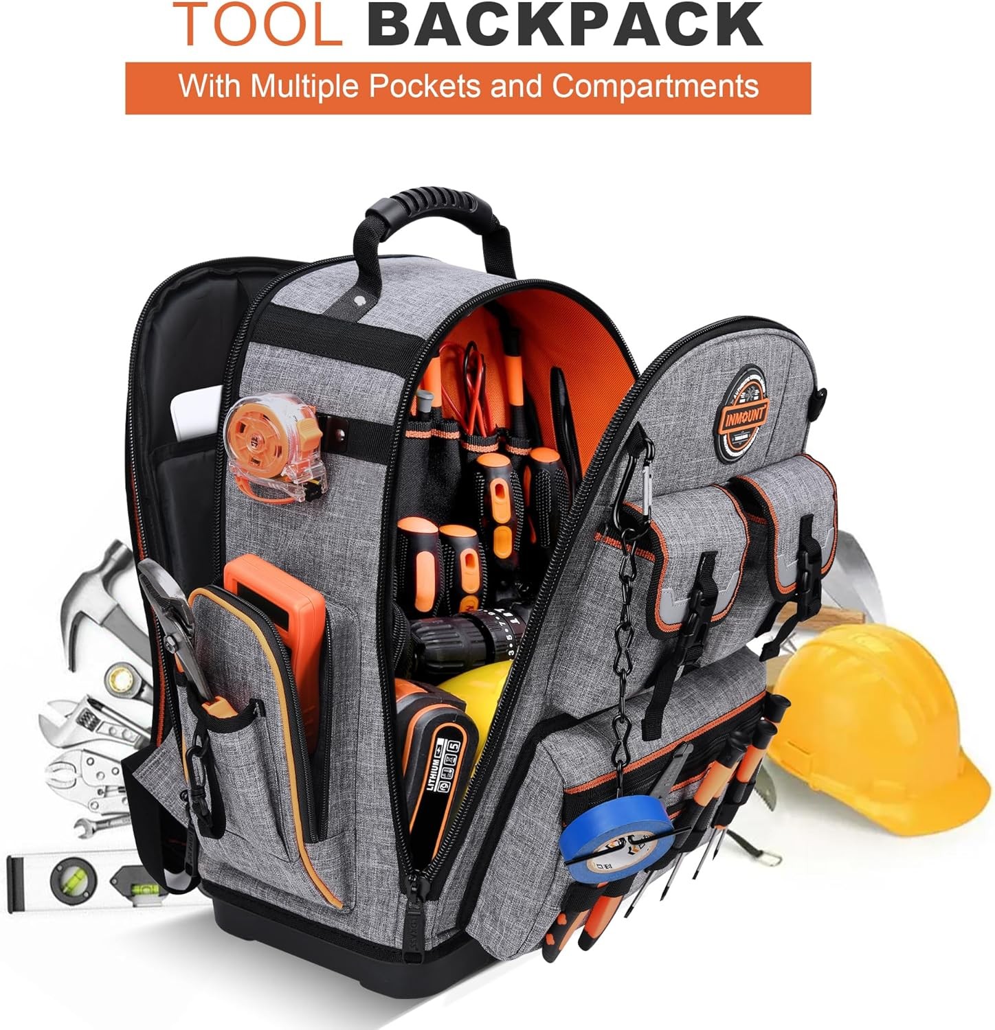 Tool Bag Backpack- Tool Backpack Water-resistant HVAC Tool Backpack Bag