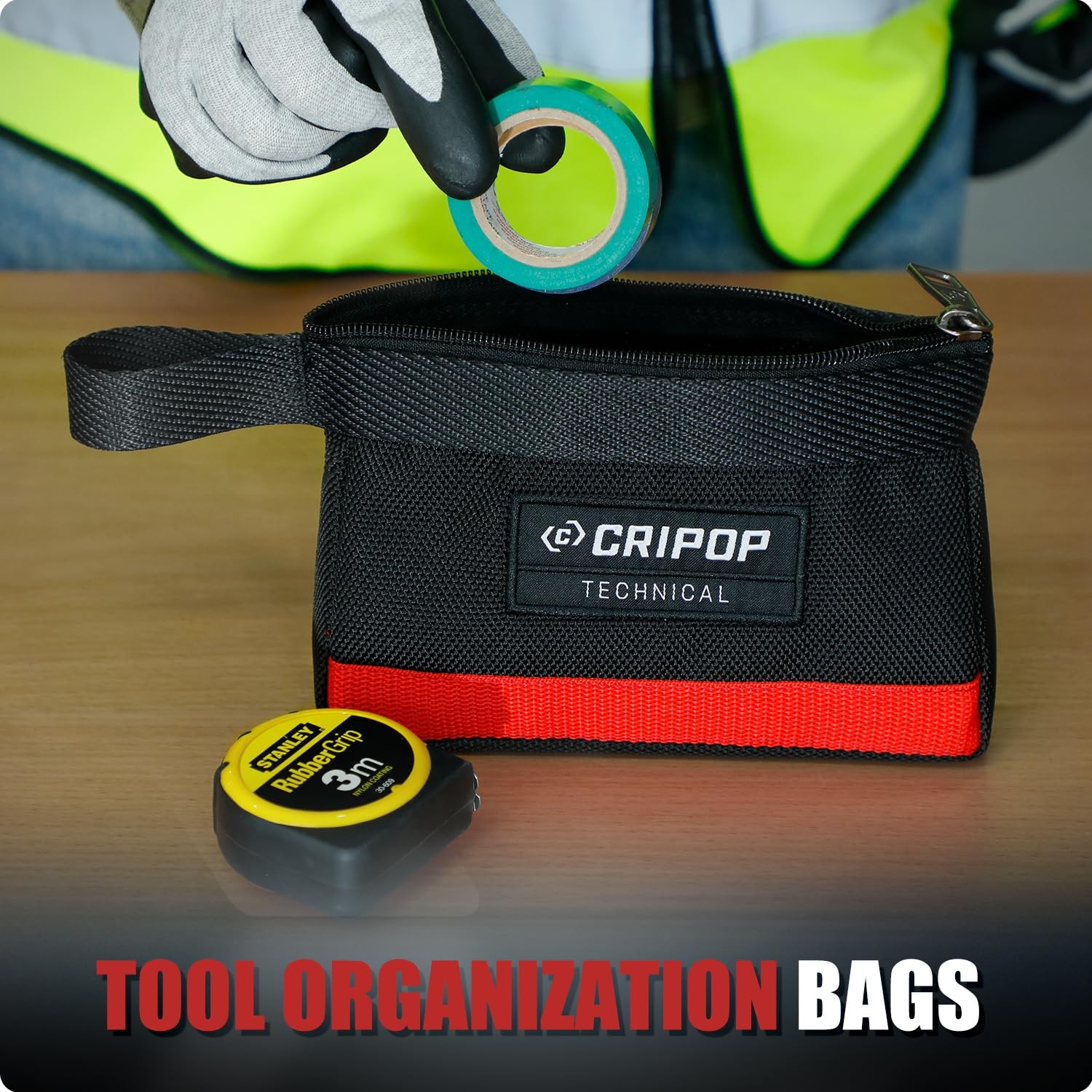2 PCS StandUp Zipper Tool Pouch Bag Handle Storage Utility 7.5 & 14 Inch