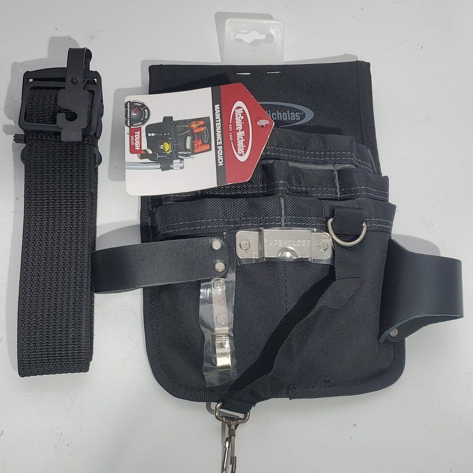 McGuire-Nicholas Maintenance Pouch Light Performance Gauge Tool Belt Pouch Black