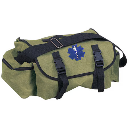 Emi 9312 Response Bag, Cordura Nylon, 10 In L, 17 In W, Green