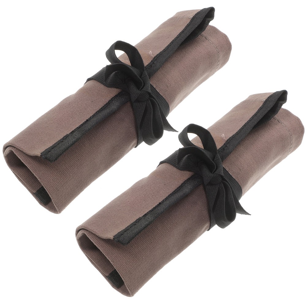 2Pcs Multi Color Canvas Pouch Bag Tool Roll Organizer for Storage of Hand Tools