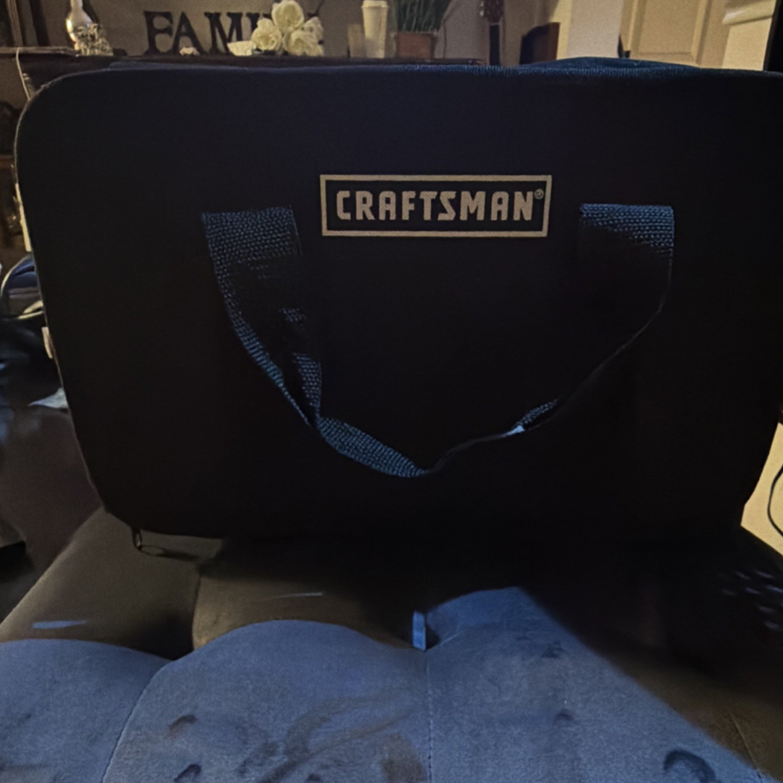Craftsman Tool Bag Black with Handle, 1 Piece Heavy Duty Organizer Storage Tote