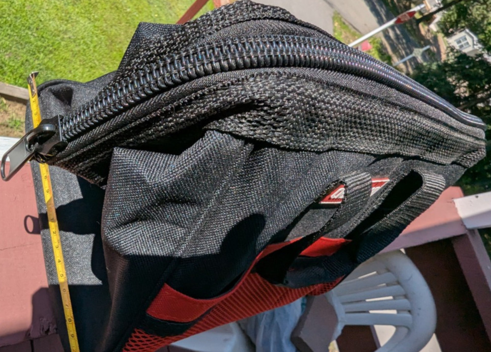 Craftsman two Widemouth Tool Bags NOS Black & Red (SEE PICS for SIZES) 1 L 1 S
