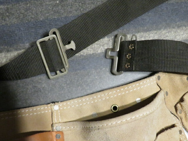Rooster R-499 Tool Apron Belt Utility Pouch Tan Suede Leather