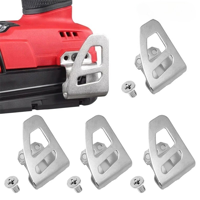 5PK Power Tool Belt Clip Hook Cordless Drill Holder with Screw for Milwaukee