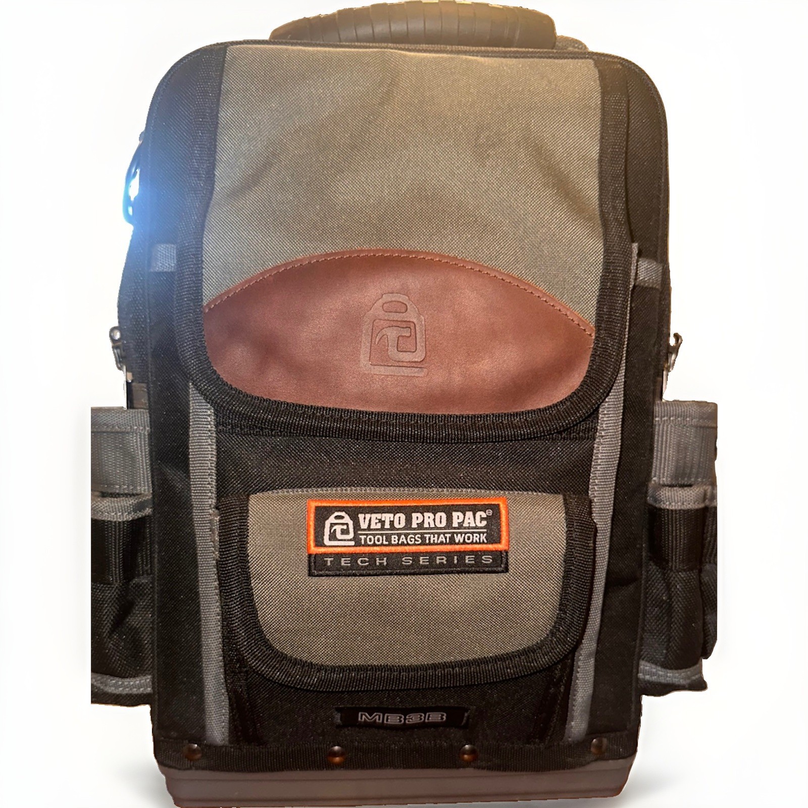 Veto Pro Pac MB3B Nylon Tool Bag w/ Handle Black/Gray/Brown