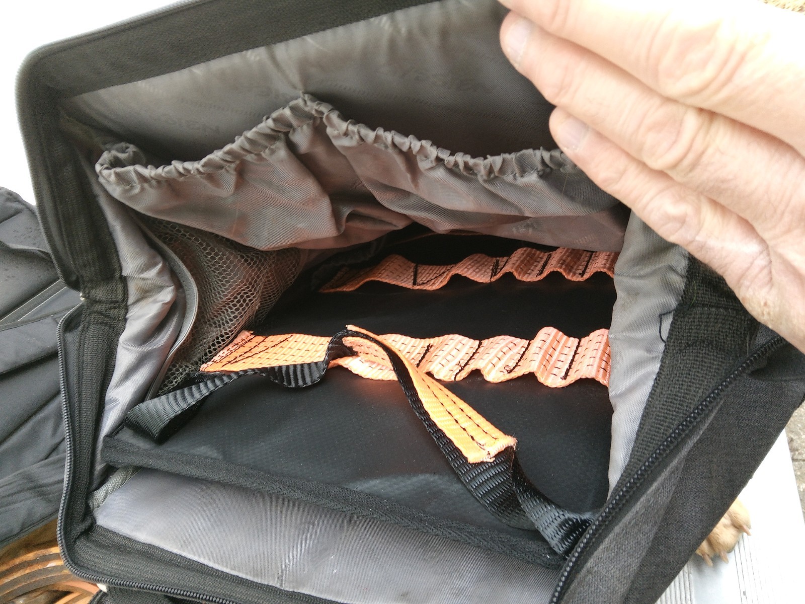 tool holder insert and backpack, sturdy straps, no tools, removable