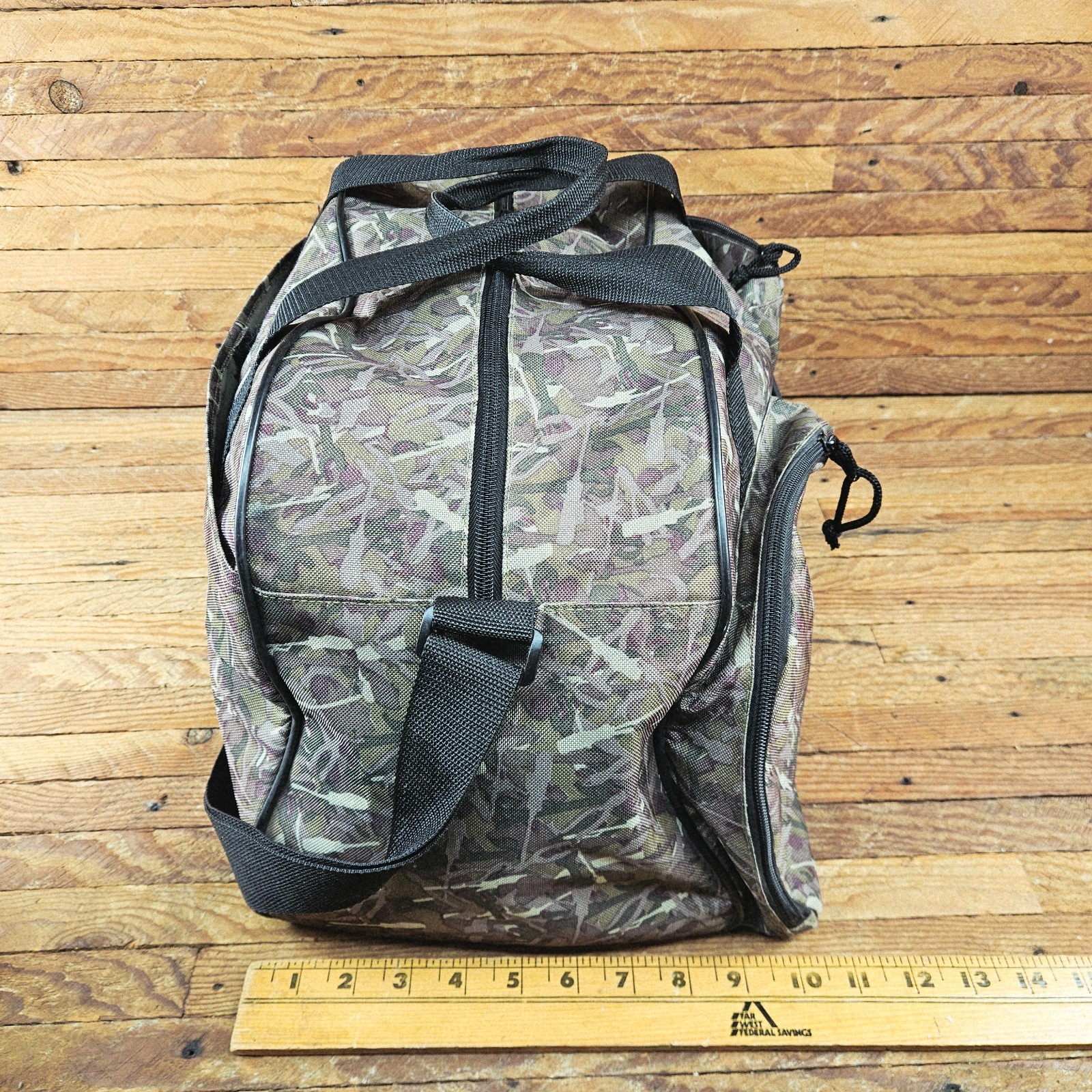 Vintage Snap-on tool Tool Camouflage Tool Bag w/Handles Zipper Closure Range Bag