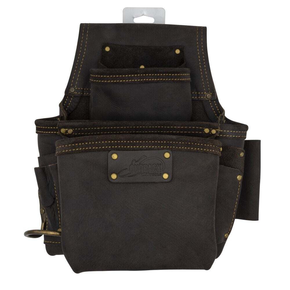 Ox Tools Left Hand Fastener Pouch Oil-Tanned Leather