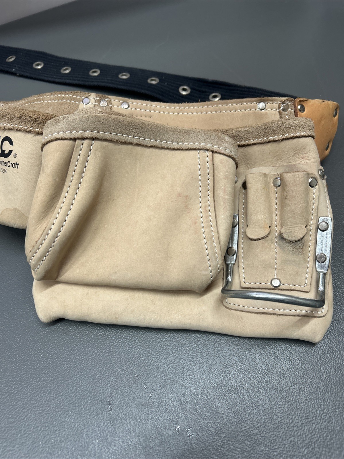 CLC Custom Leather Craft #175274 Suede Adjustable Tool Belt Made In USA