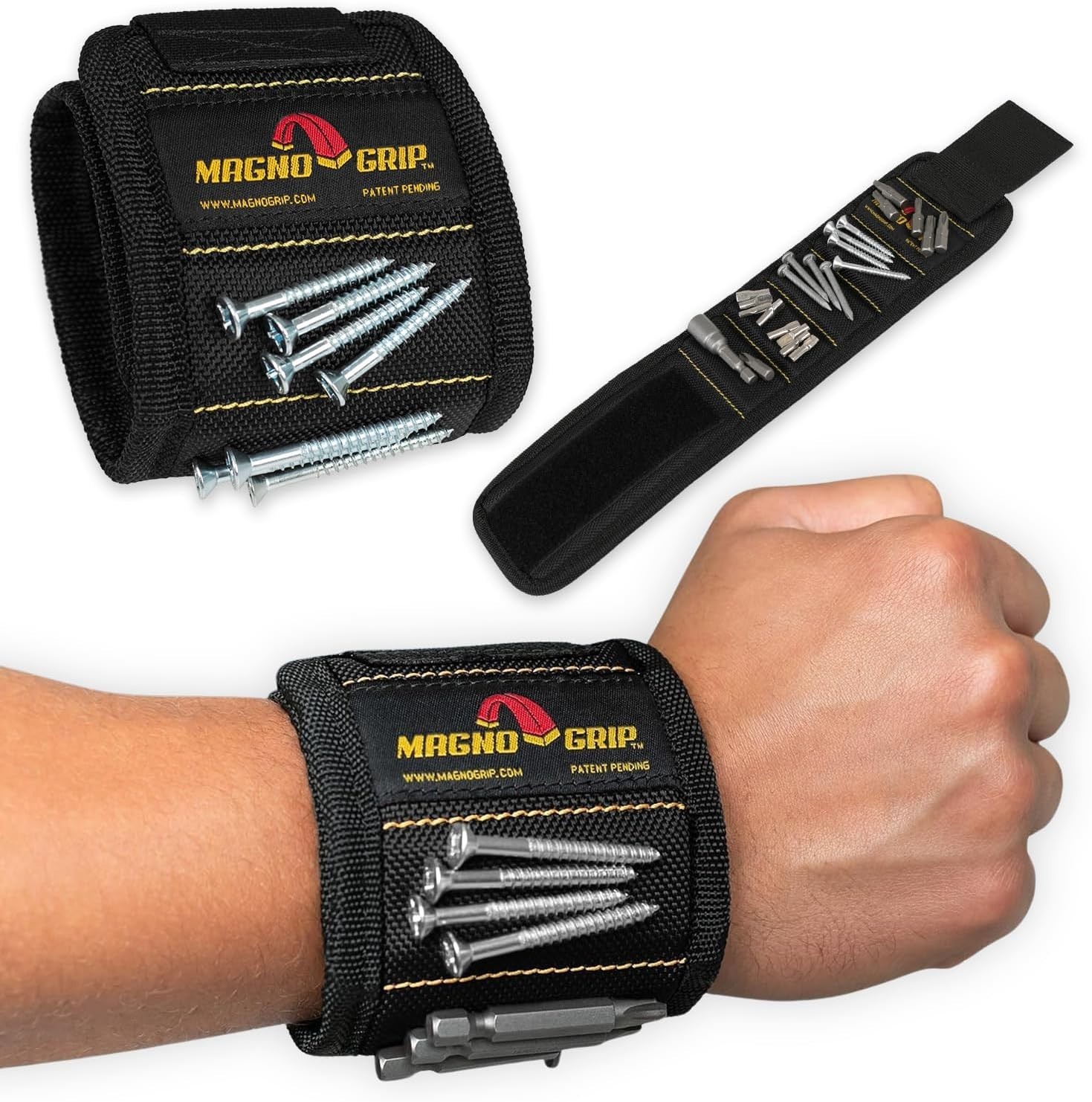 Durable Magnetic Wristband with Breathable Mesh – Essential for Home Improvement