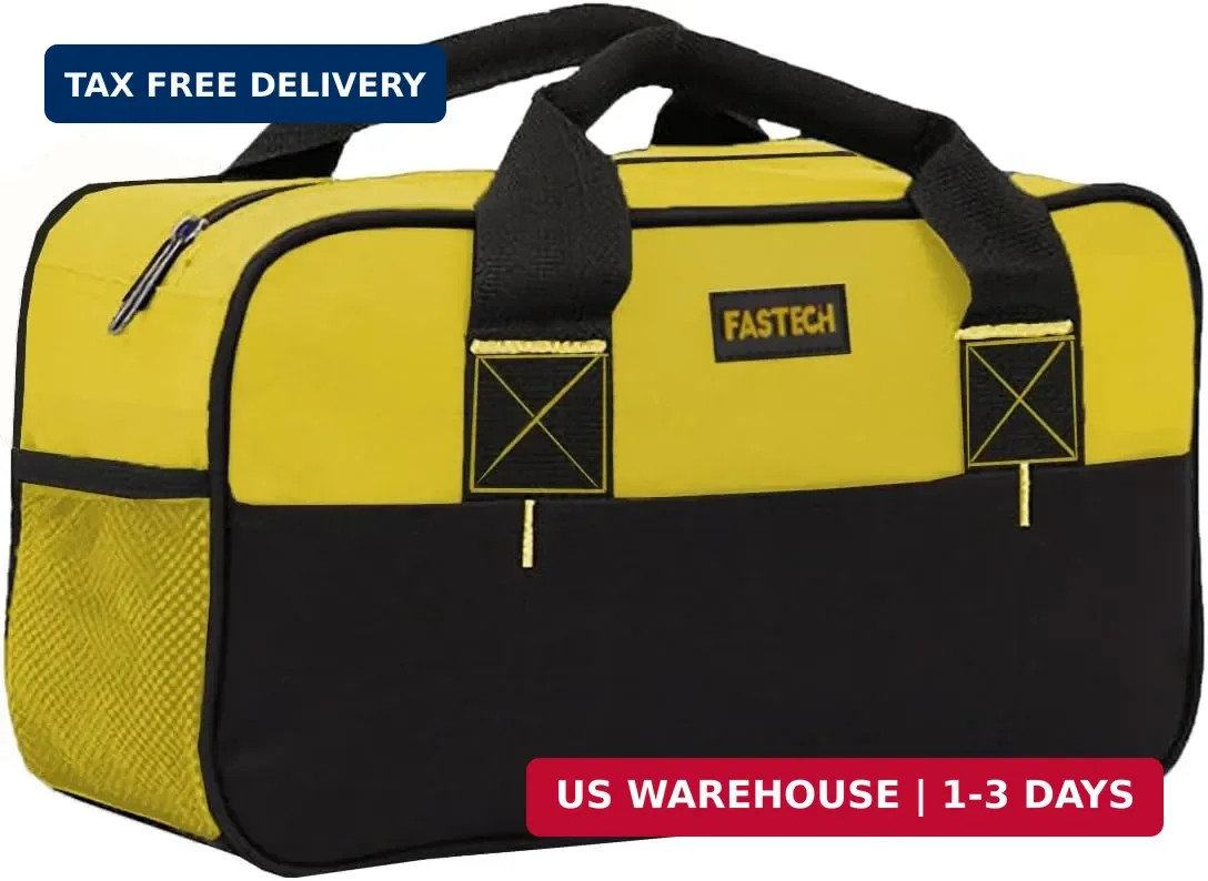 14 Inch Wide Mouth Tool Bag Waterproof Electrician Tool Tote Carry Bag