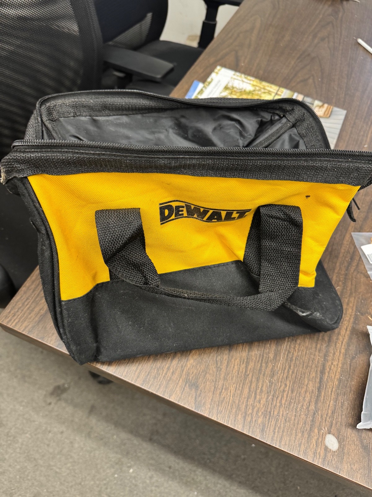 DEWALT N037466 13 inch Ballistic Contractor Tool Bag with Runners