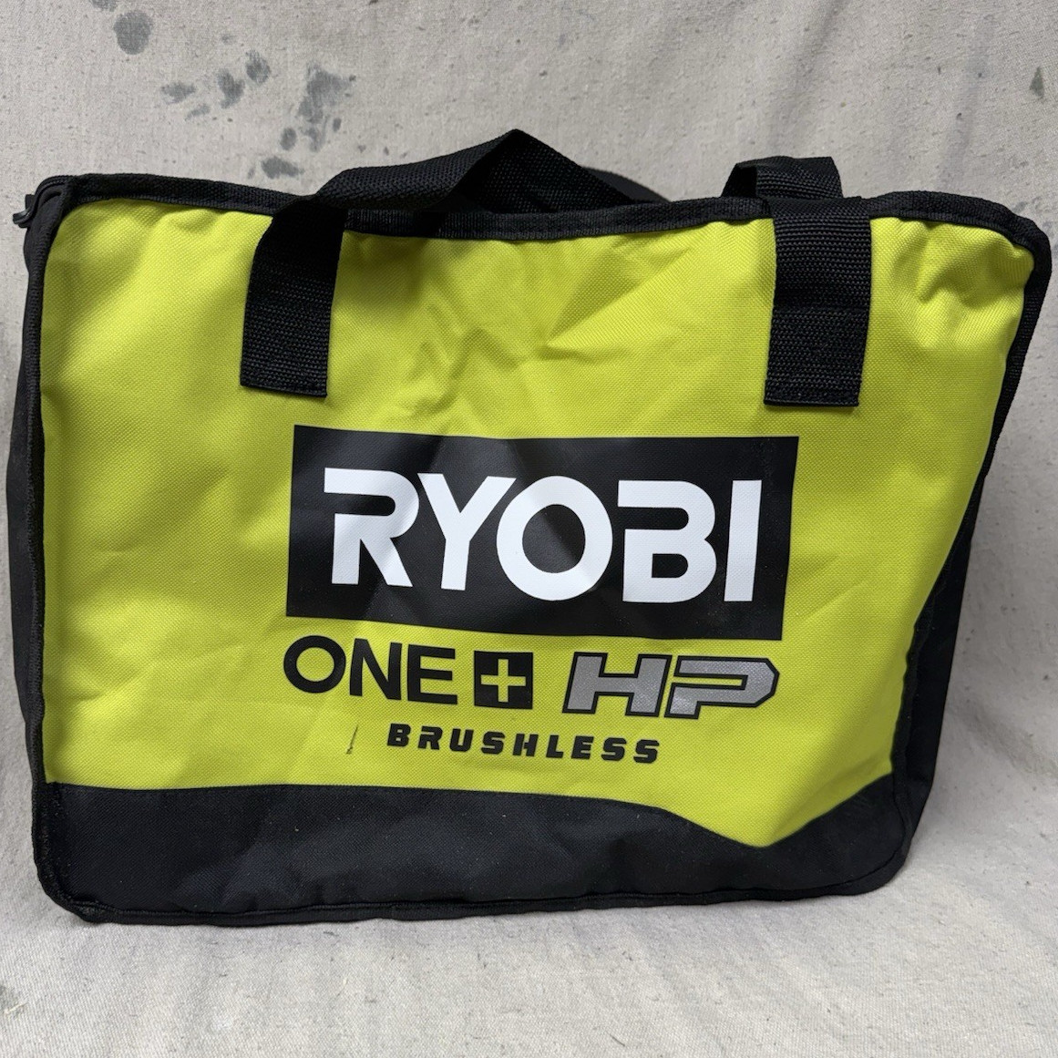 Ryobi ONE+ HP Brushless Tool Bag Tote Green/Black Fabric Zipper Handle