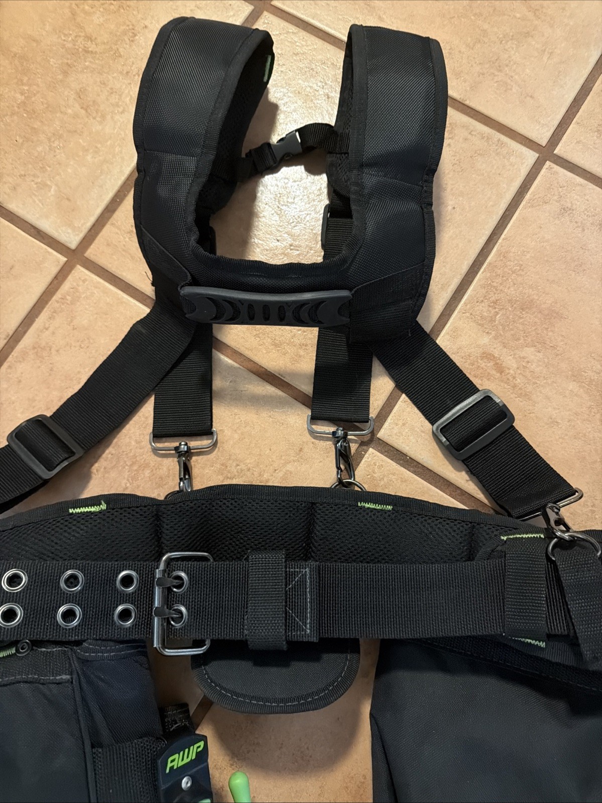 AWP Tool Belt Tool Rig, Durable Premium Utility Belt Organizer for Men & Women,