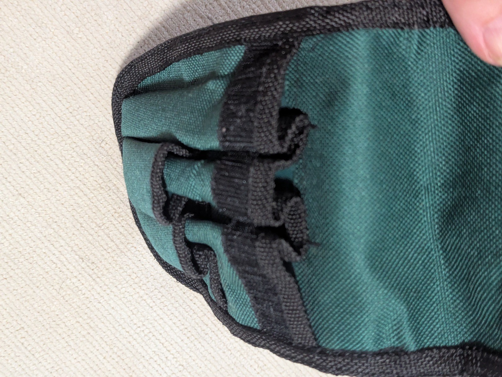 Sheffield Utility Tool Belt Pouch Green w/ Red & White Logo 4.5 X 7