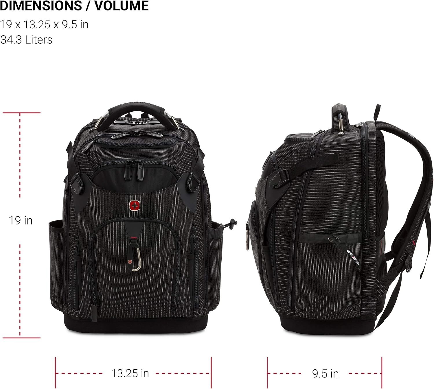 Innovative Black Laptop Backpack with Ergonomic Design – Fits 17-Inch Laptops
