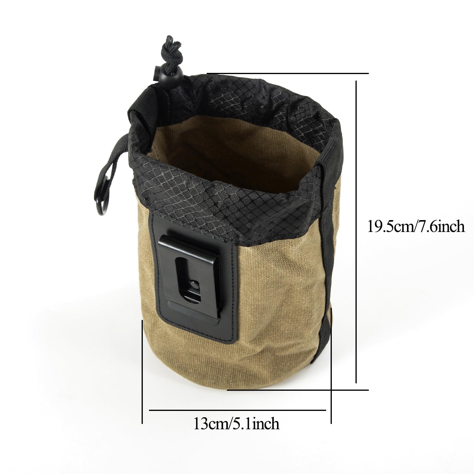 Nail/Screw Work Pouch,Metal Clip-On Tool Pouch for Tools Screws and Nails,Ideal