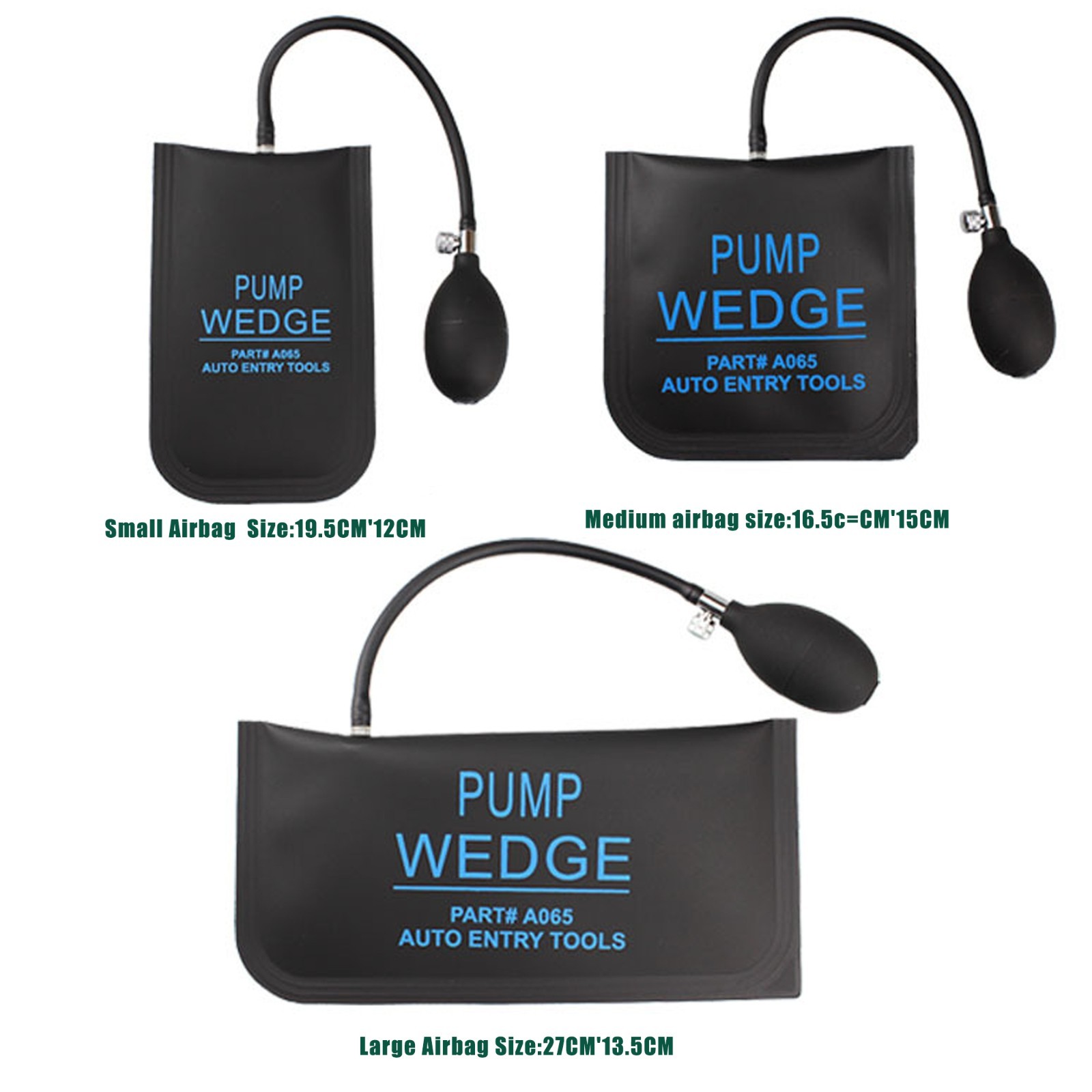 Air Wedge Bag Pump 3PCS, Inflatable Shim Tool for Door Window Install