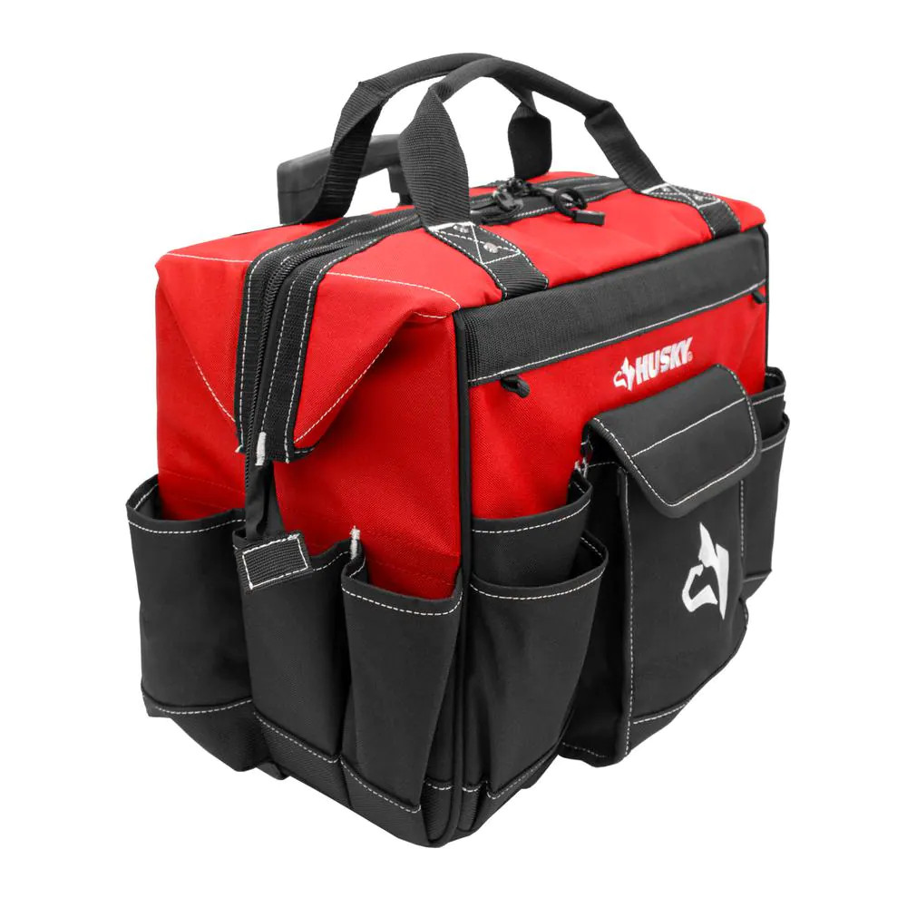 NEW Heavy Duty Pocket Rolling Tool Organizer Bag 18 In. Large Compartments