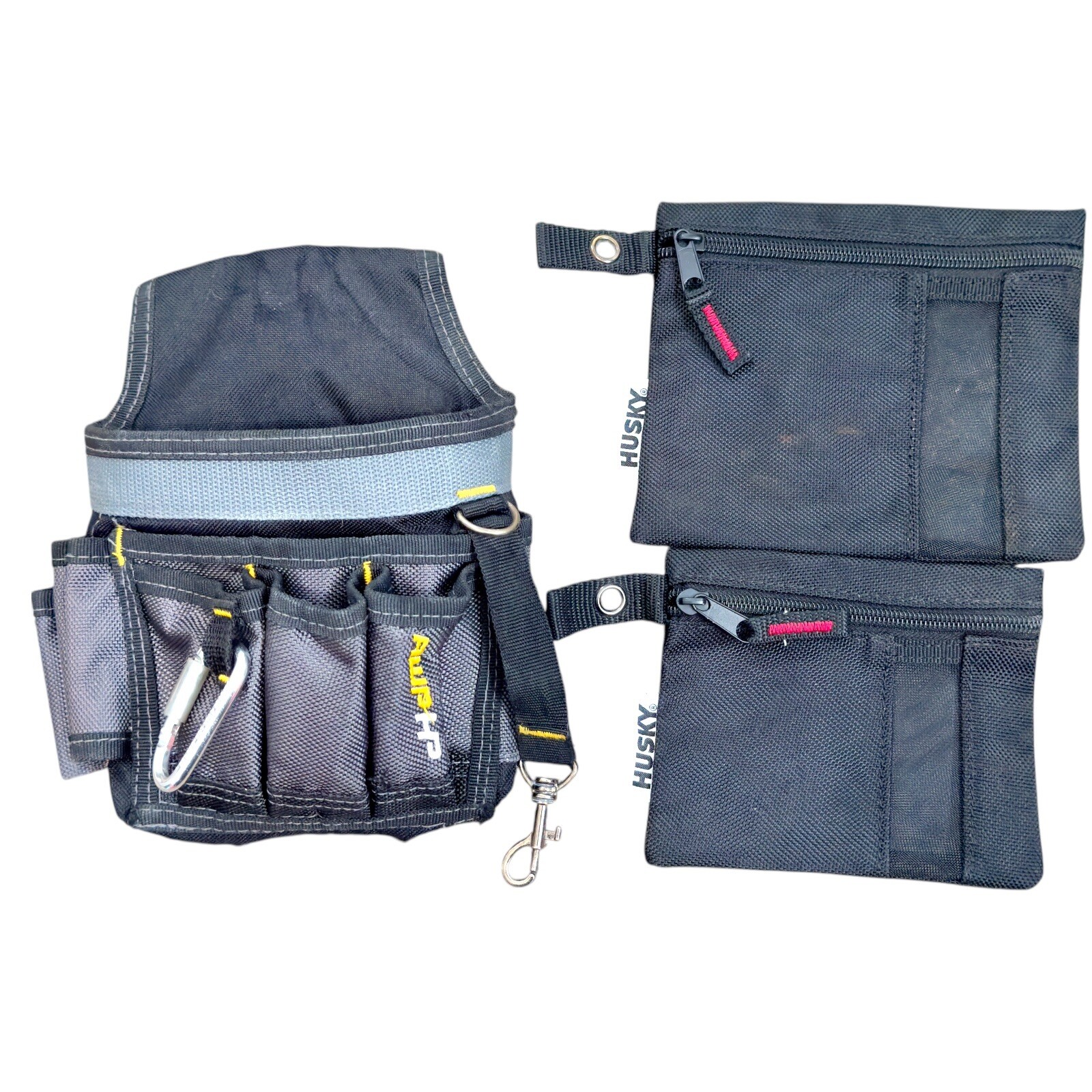 AWP Electrician Tool Pouch With Belt Loop & 2 Husky Tool Bags ( Lot Of 3 )